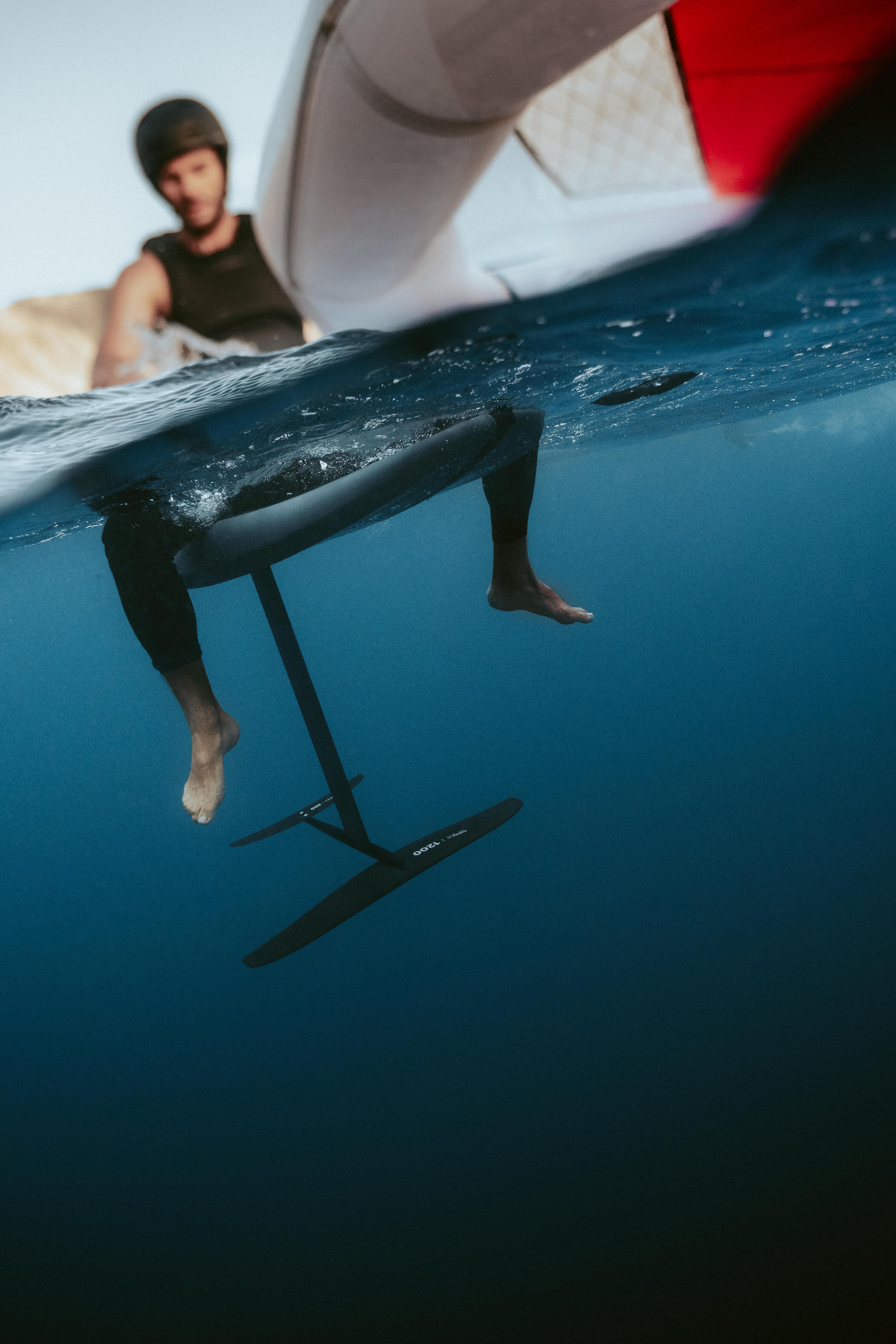 Auftriebsweste Prallschutzweste Herren 50 N lang 500 schwarz 15/17