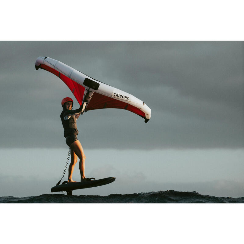 Casque de sports d'eau, kitesurf, wingfoil, wakeboard Adulte - 100 rouge