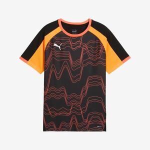 Camiseta de fútbol Puma Individual LIGA Niño Negro/Naranja
