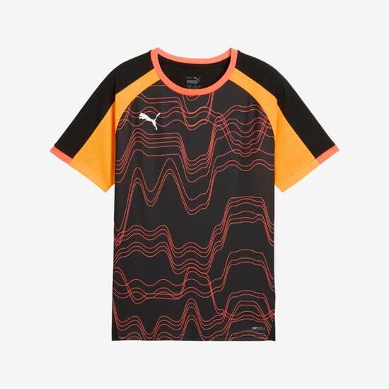 Maillot de football Puma IndividualLIGA Enfant Noir/Orange
