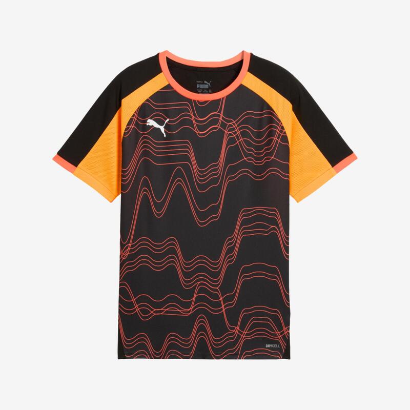 Tricou de fotbal Puma IndividualLIGA Copii Negru-Galben
