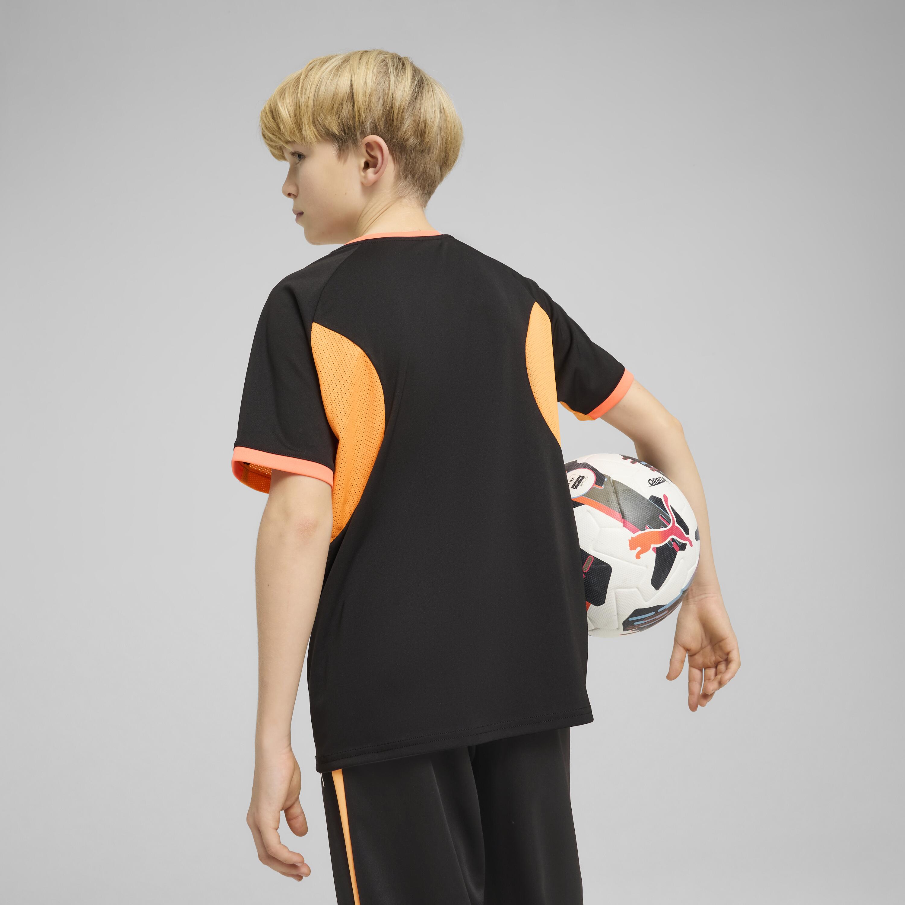Kinder Fußball Trikot - Puma IndividualLIGA schwarz/orange  4/6