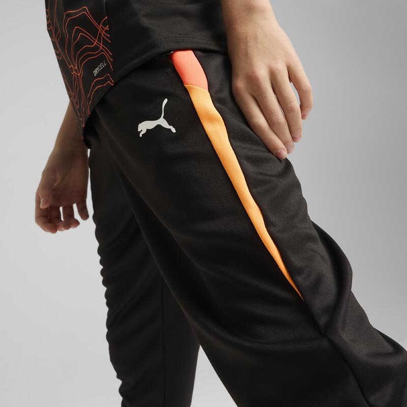 Pantalon de fotbal Puma IndividualLIGA 25 Copii Negru-Portocaliu