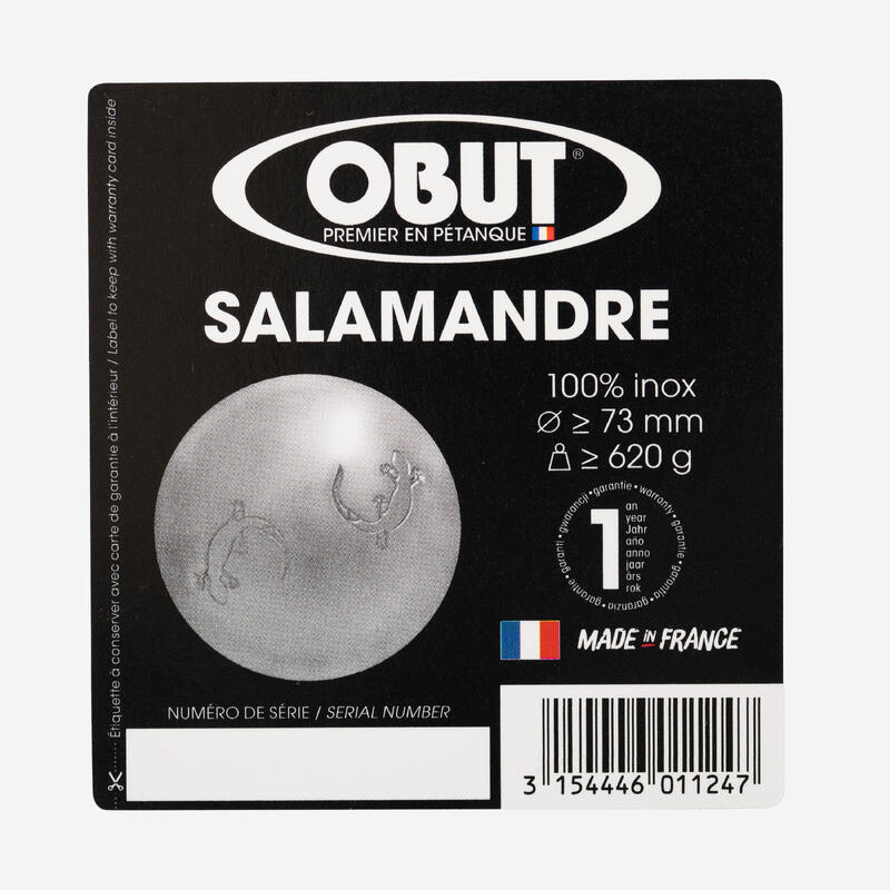 BOULES DE PETANQUE LOISIR INOX SALAMANDRE