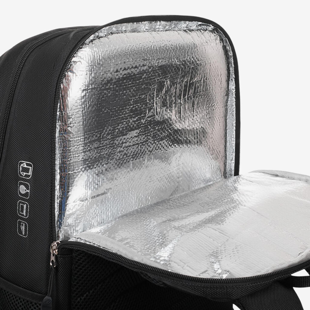 Padel Insulated 25-Litre Backpack Vertex 25 - Black