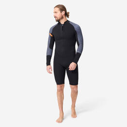 Combinaison néoprène longe-côte shorty 4/3 double zip Homme - optimizer