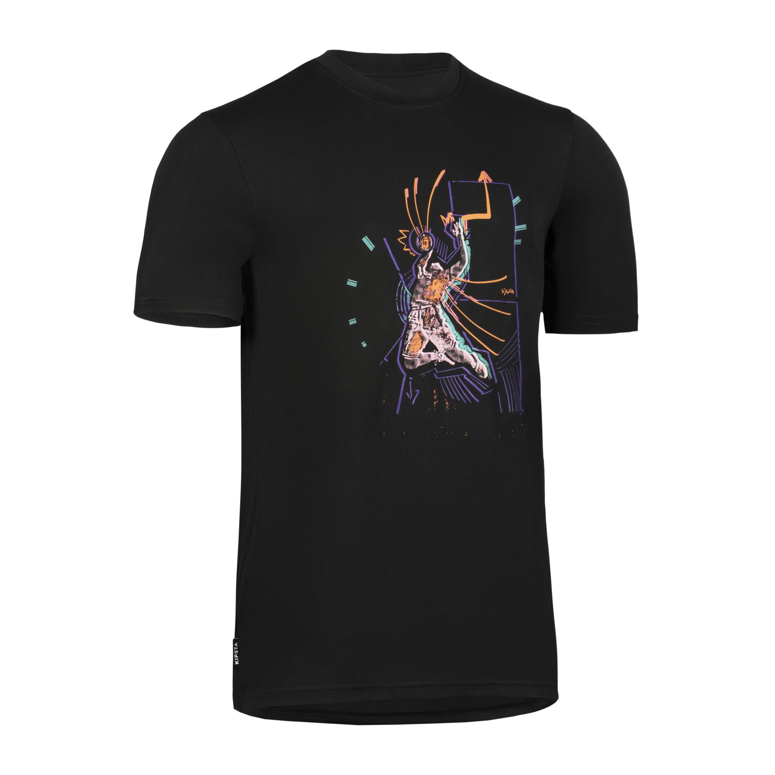 Unisex Basketball TShirt TS500 - Black -  3