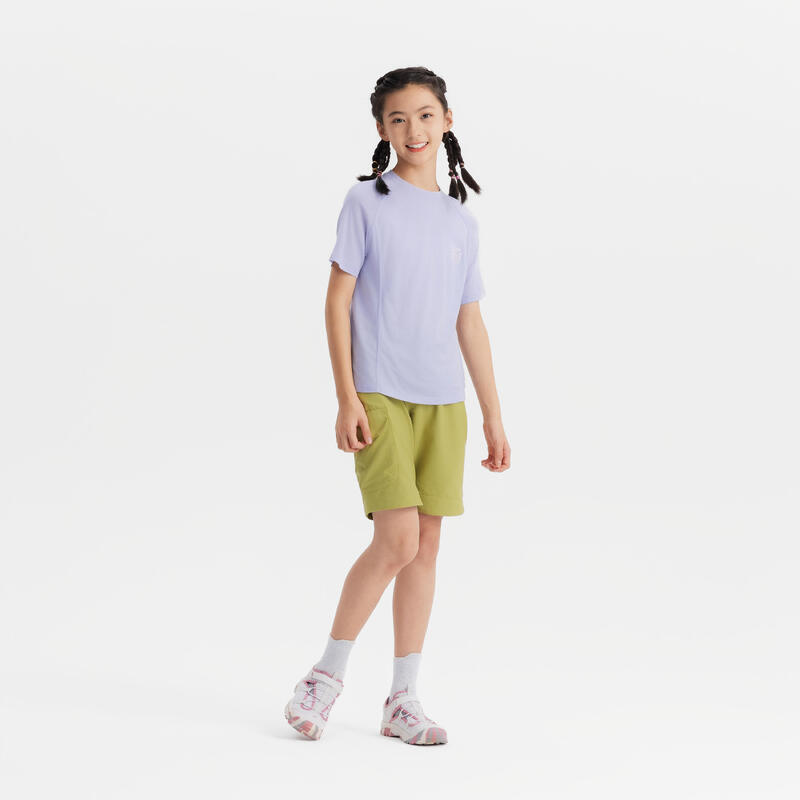 Dětské turistické merino tričko MH 900 7–15 let