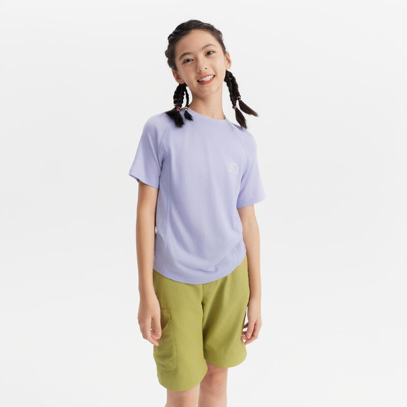 Dětské turistické merino tričko MH 900 7–15 let