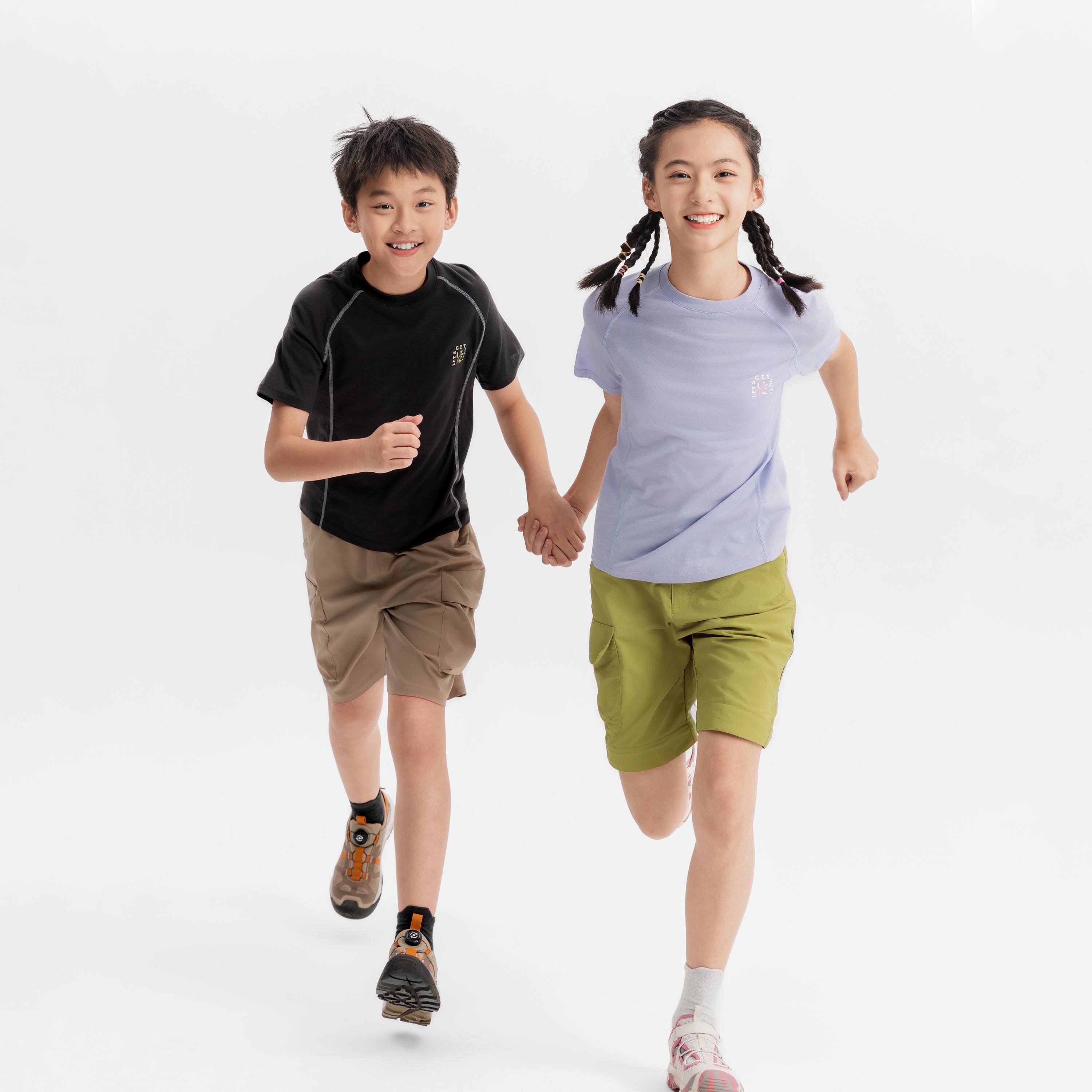 Merino wandel T-shirt kinderen 7-15 jaar MH900 grijs 15/15