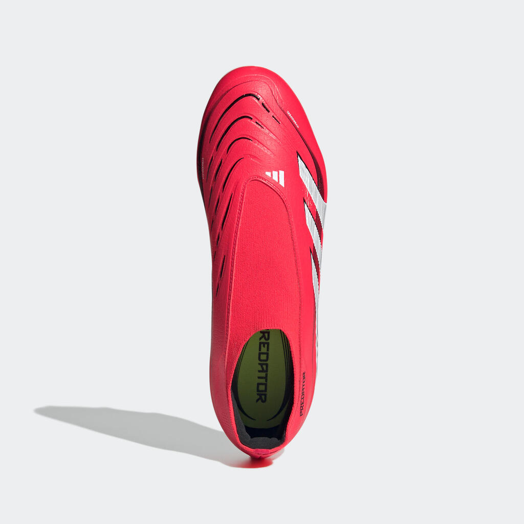 Nogometni čevlji za odrasle Predator League Laceless FG/MG - rdeči