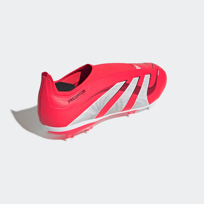 Ghete de fotbal Predator League Laceless FG/MG Roșu Adulți