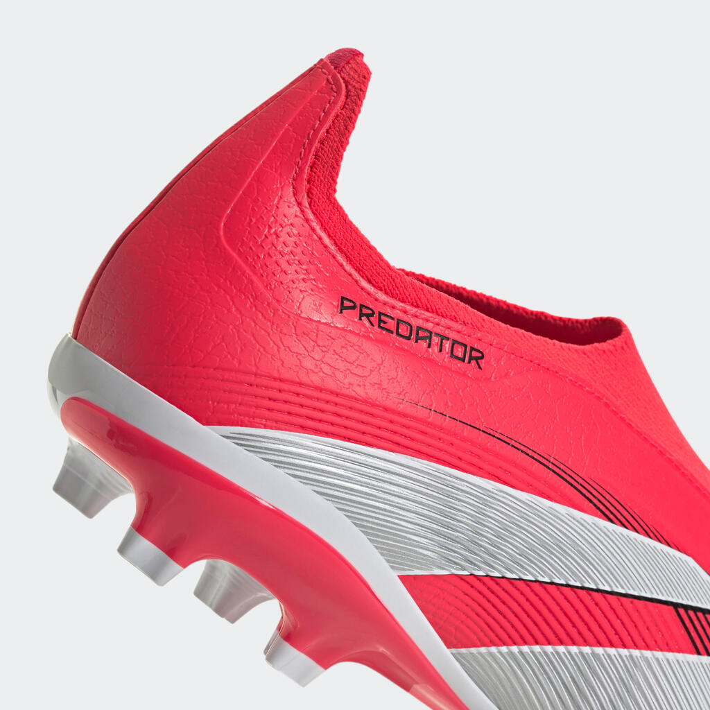 Nogometni čevlji za odrasle Predator League Laceless FG/MG - rdeči