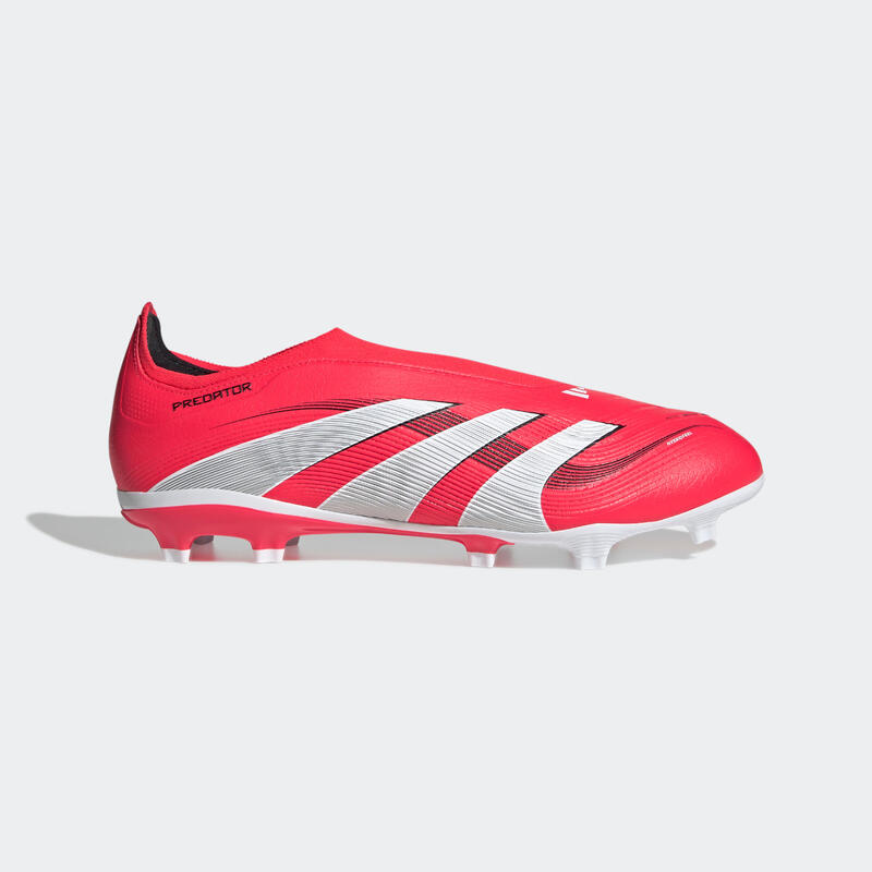 Ghete de fotbal Predator League Laceless FG/MG Roșu Adulți