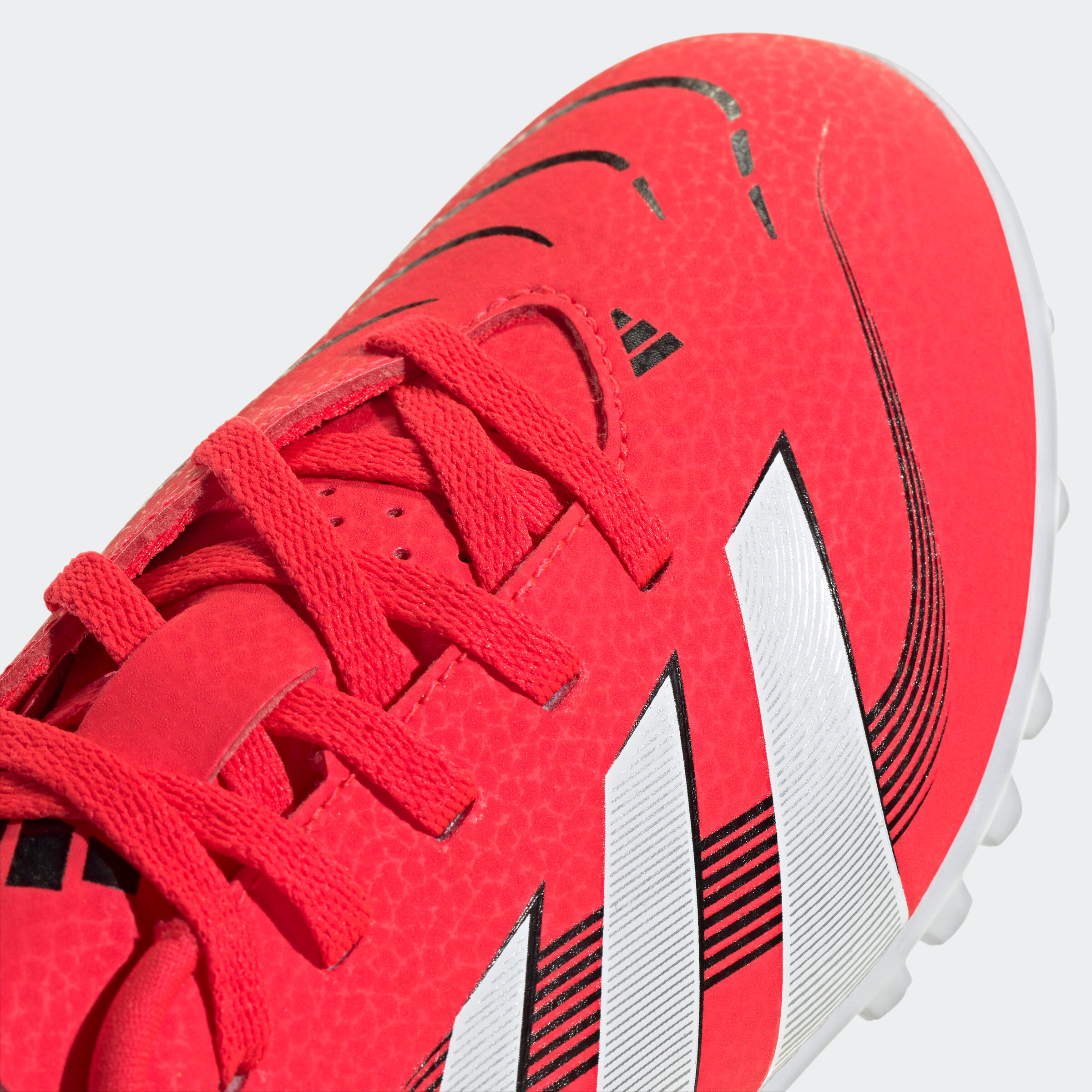 adidas Predator Club TF kind voetbalschoenen rood 3/8