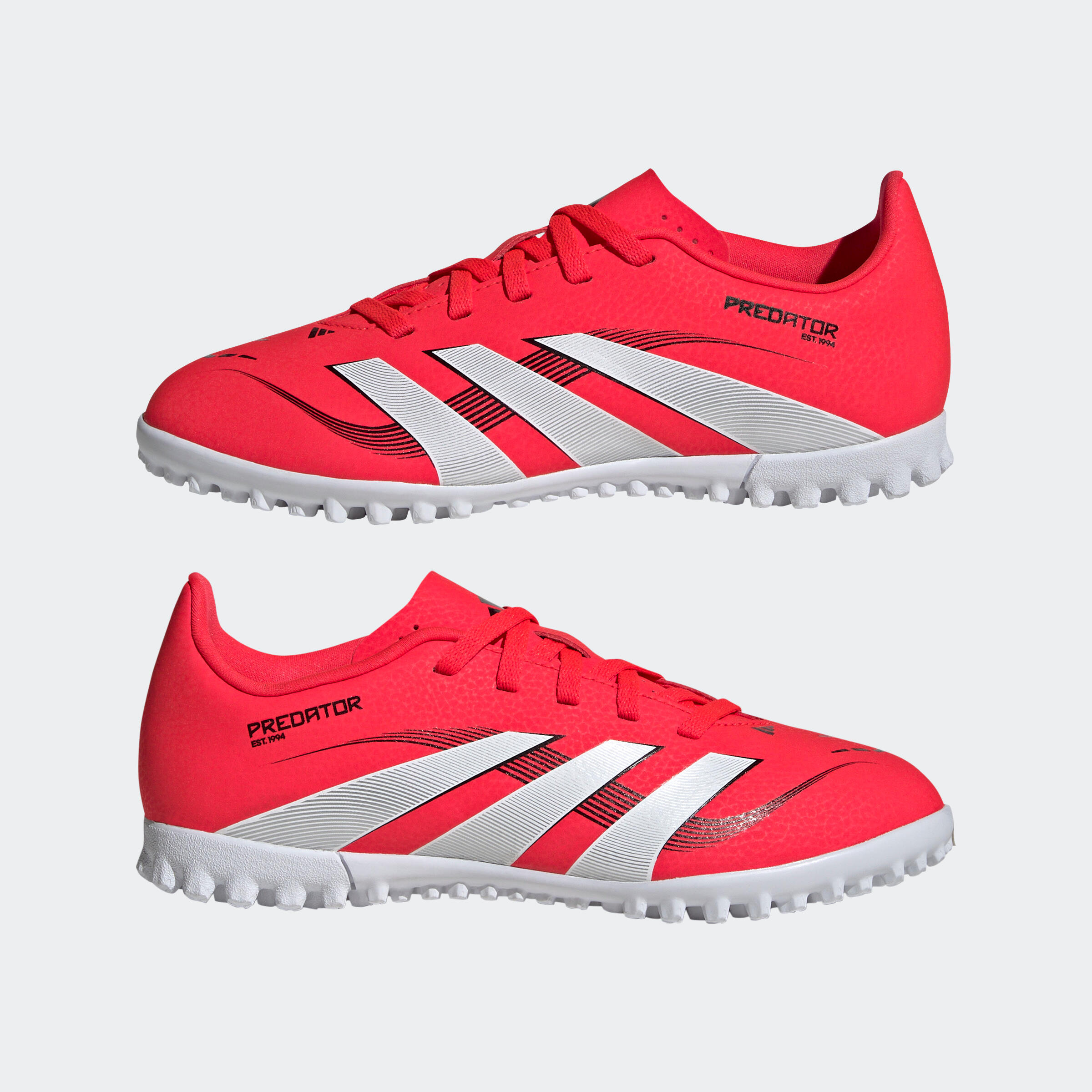 adidas Predator Club TF kind voetbalschoenen rood 2/8