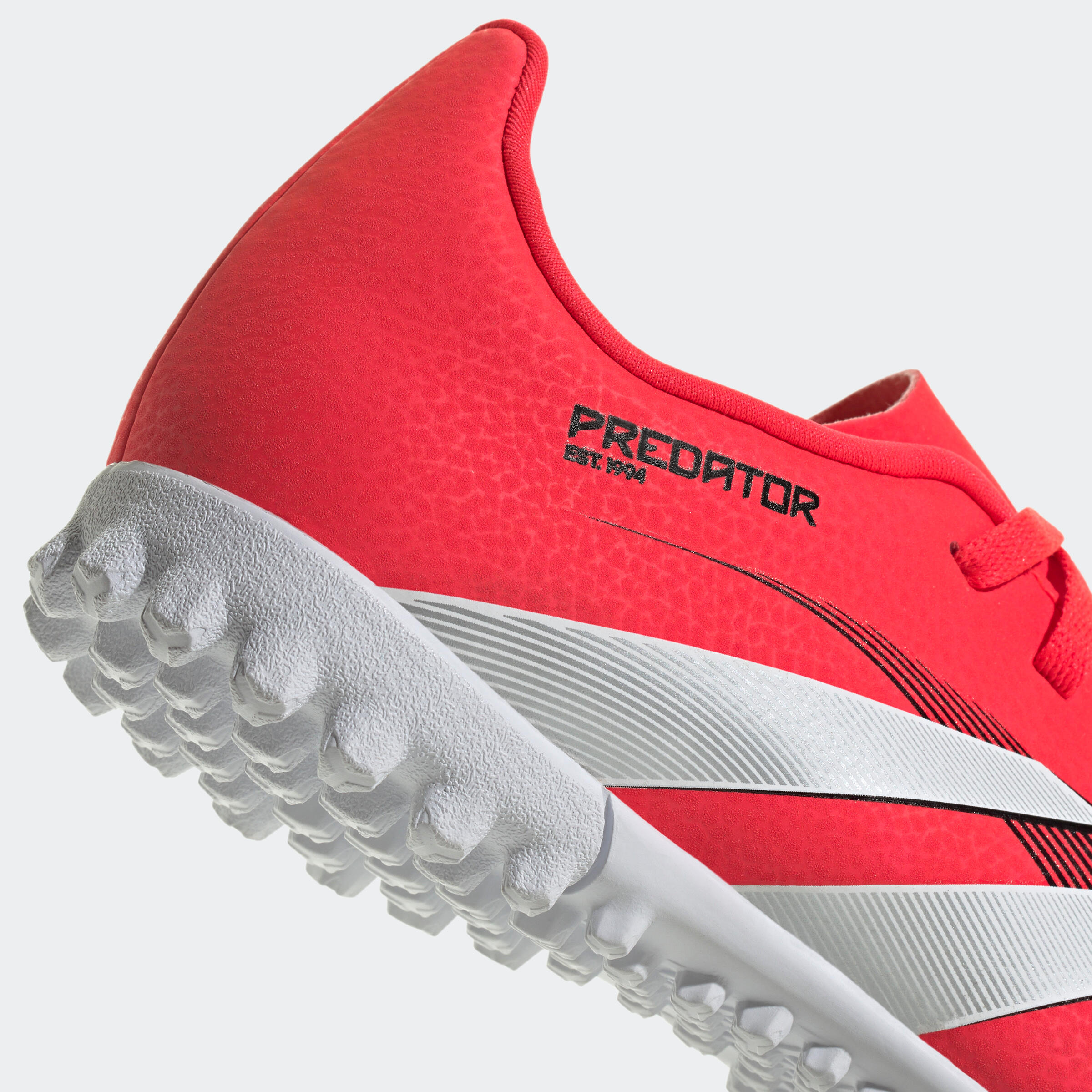 adidas Predator Club TF kind voetbalschoenen rood 4/8