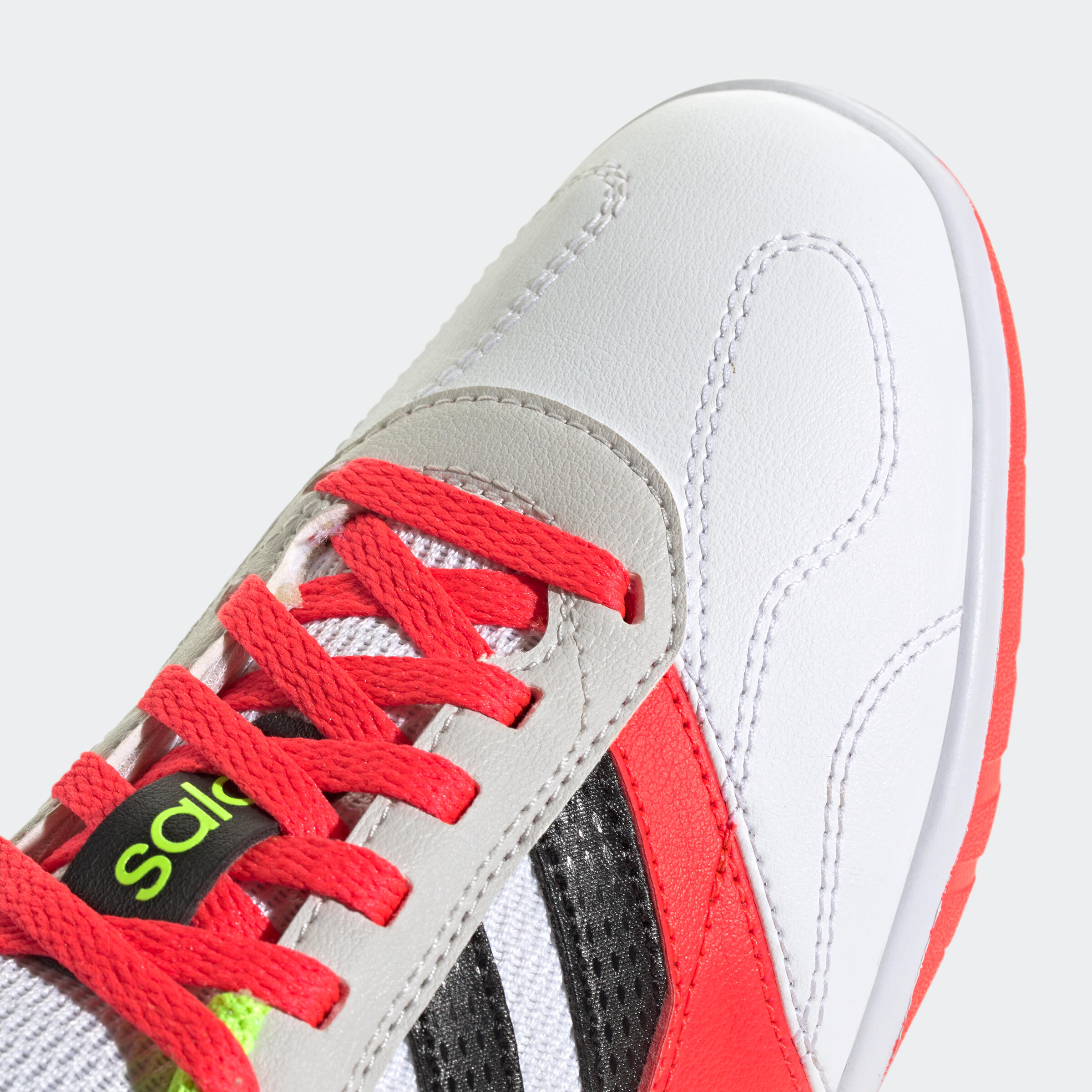 adidas Super Sala kind zaalvoetbalschoenen wit/rood 3/8