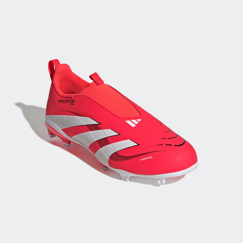 Ghete de fotbal Predator League Laceless FG/MG Roșu Copii