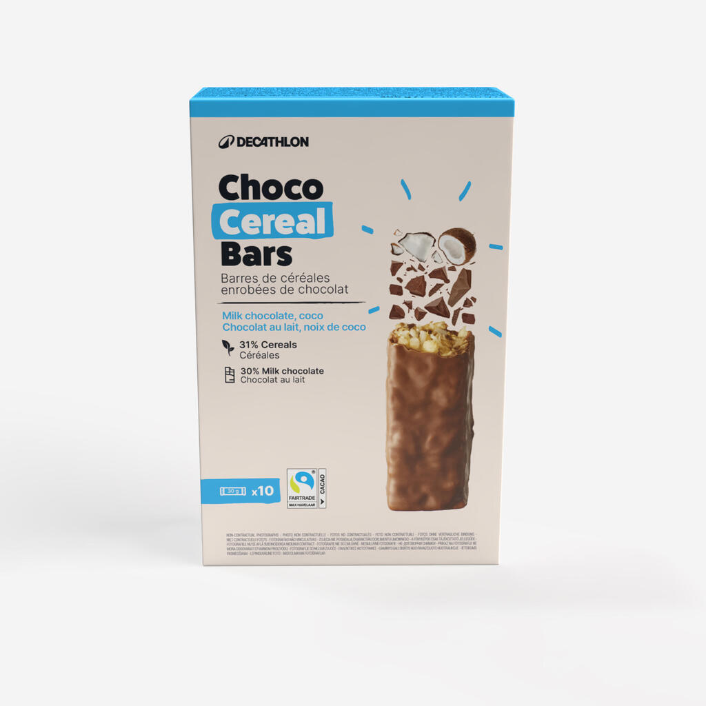 Coated Cereal Bar X10 - coconut