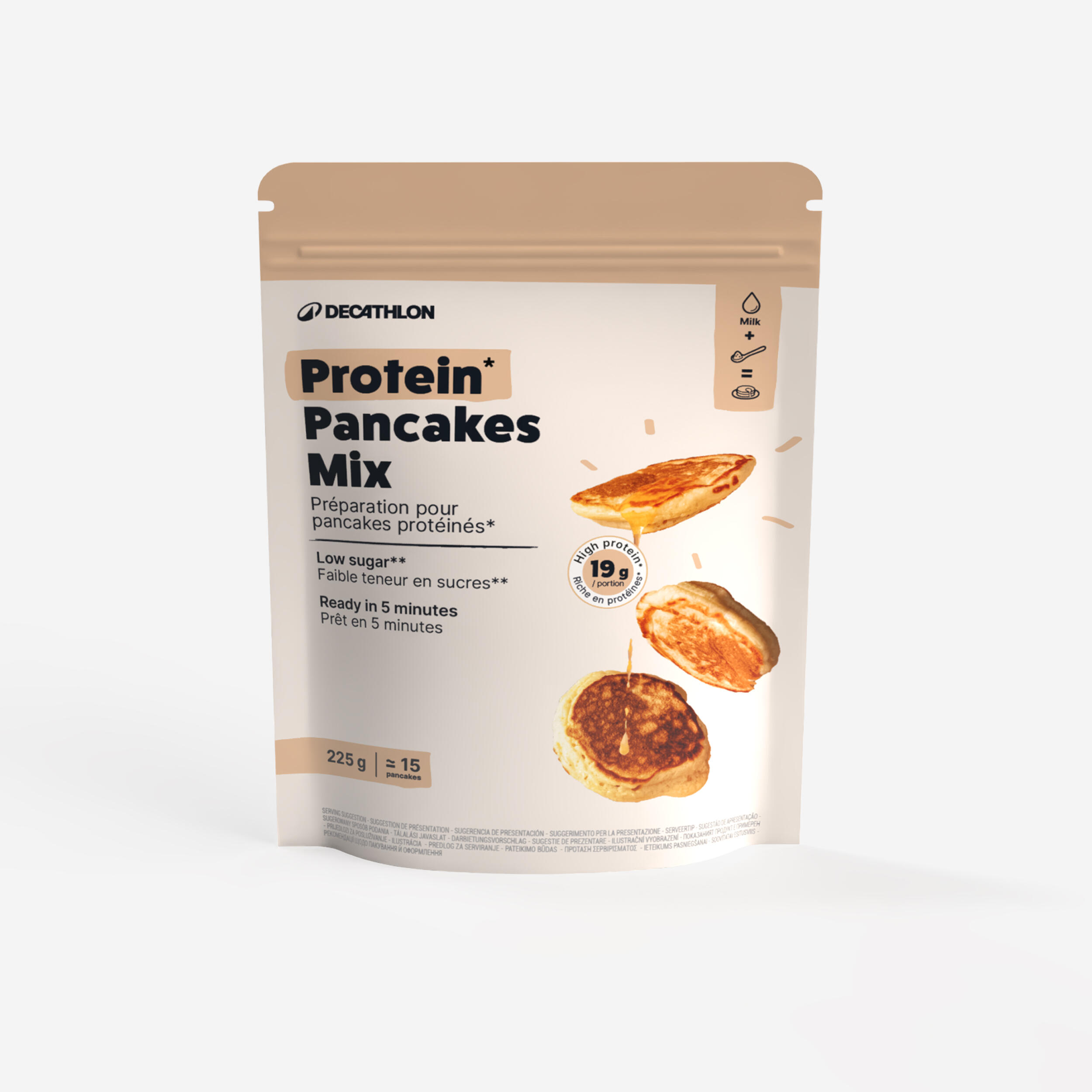 Premix proteic din pudră pentru clătite 225g