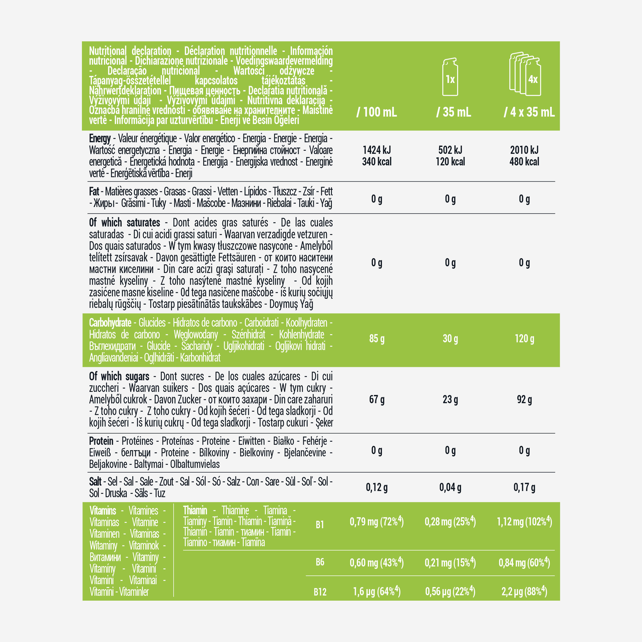 Apple under 3 hours energy gel, Energy Gel x6 4/4