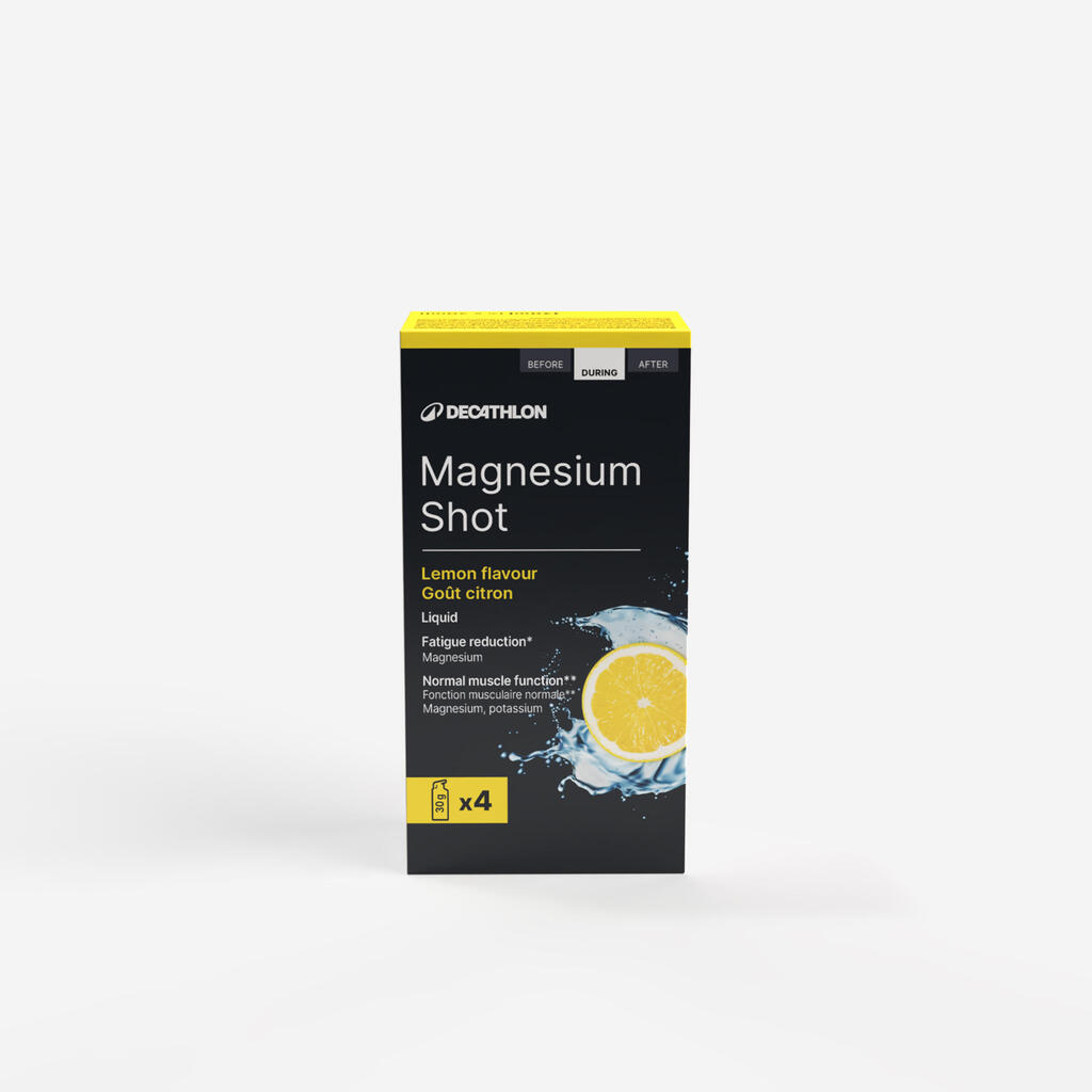 Magnesium gel (over 3 hours), lemon flavour, pack of 4