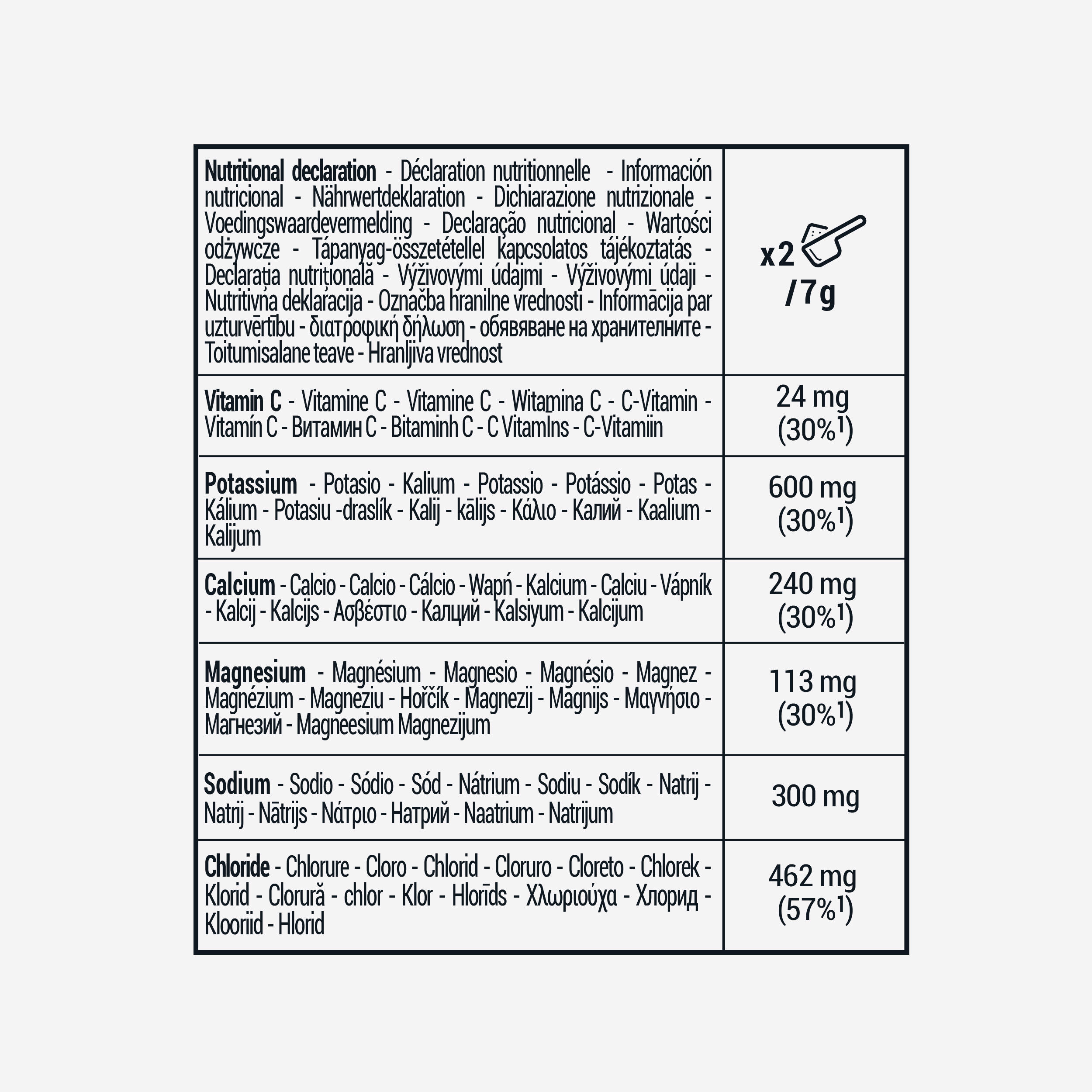 Elektrolytgetränkepulver ohne Zuckerzusatz Zitrone 210 g 2/2