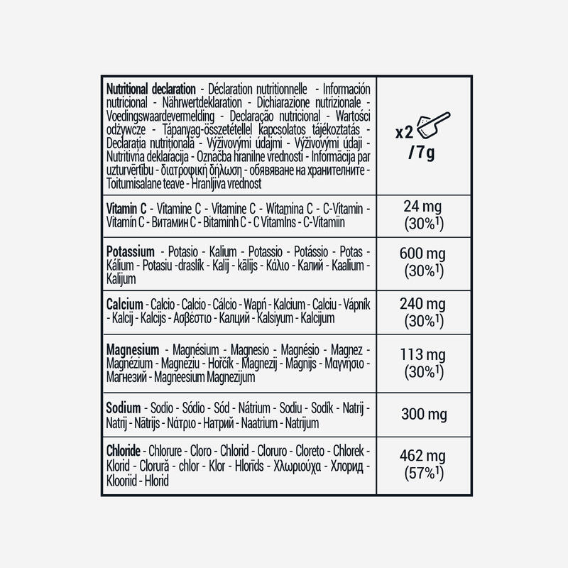 Boisson électrolyte en poudre sans sucres ajoutés citron, 210g