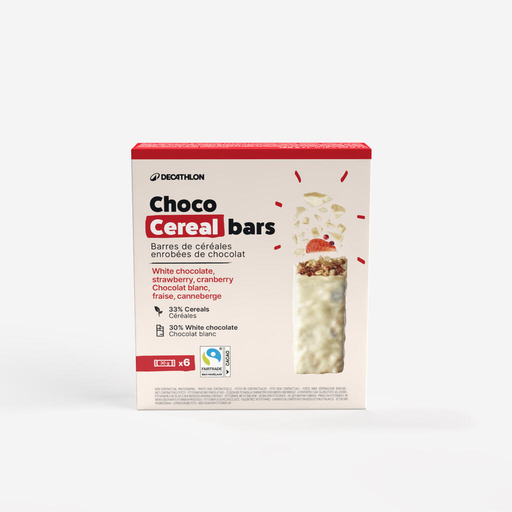 Coated Cereal Bar X6 White Chocolate & Mixed Berries