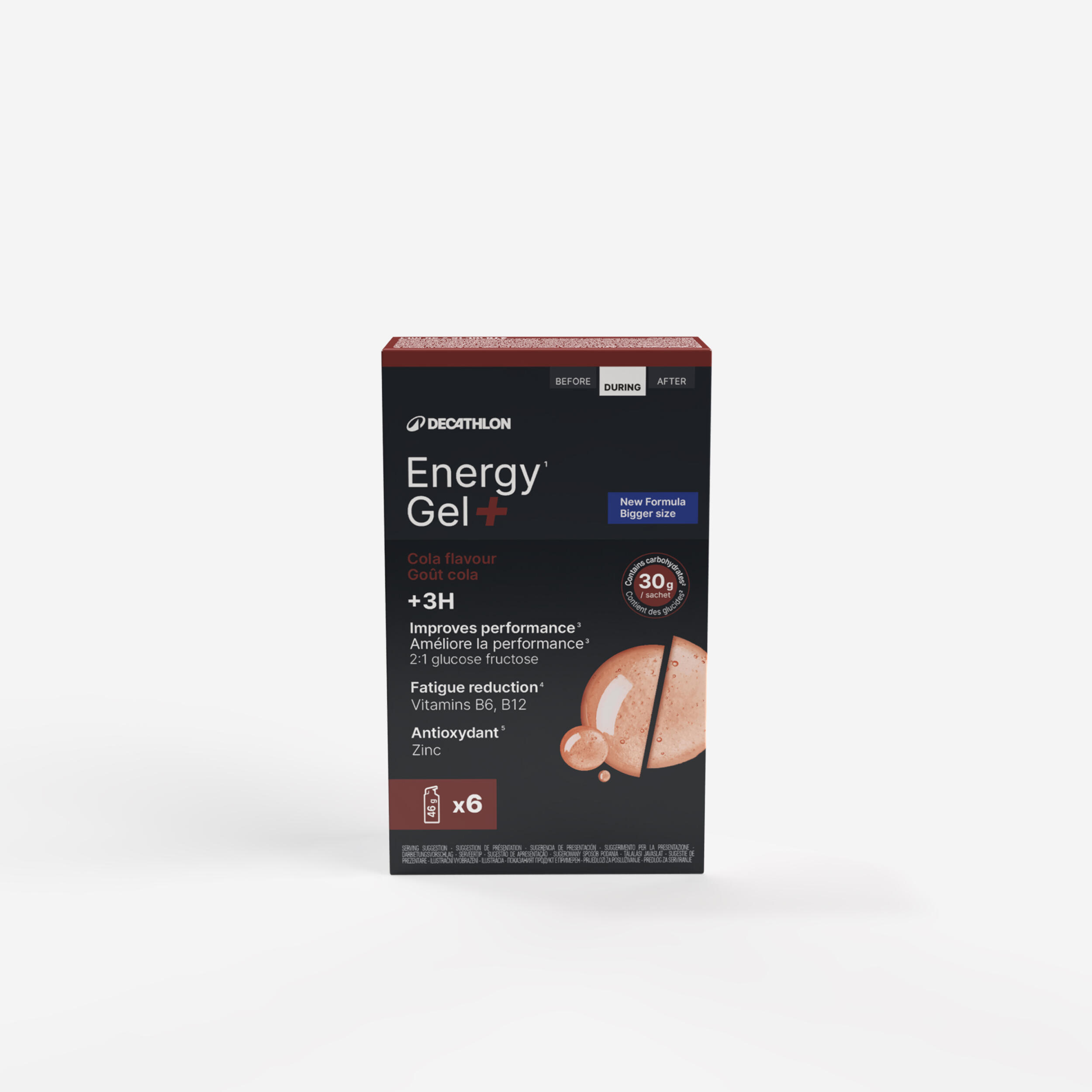 APTONIA Energy Gel+ Cola für Belastungen über 3 Stunden 6 Stück