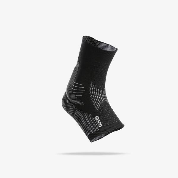 Knit ankle support with foam pads