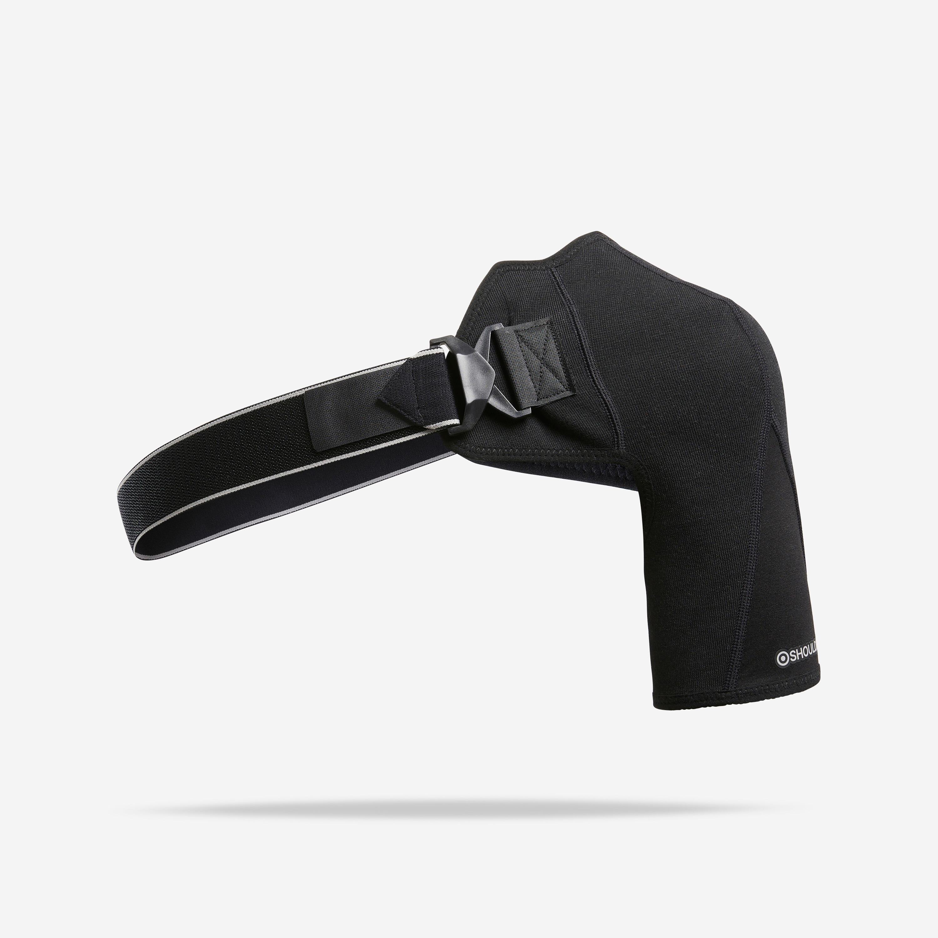 Right or Left Shoulder Pad with Tightening Strap - Smoked Black