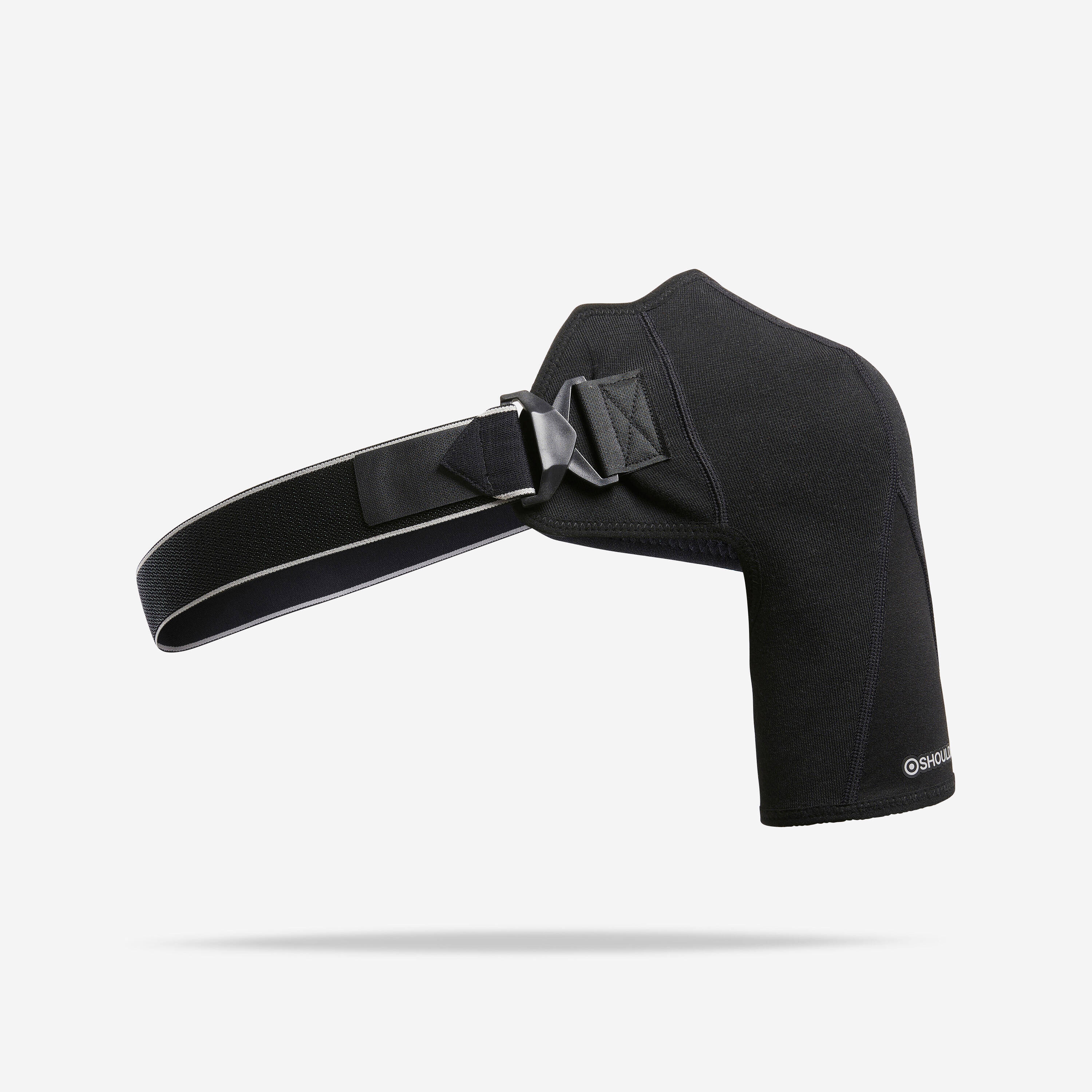 Right or Left Shoulder Pad with Tightening Strap - Smoked Black -  1