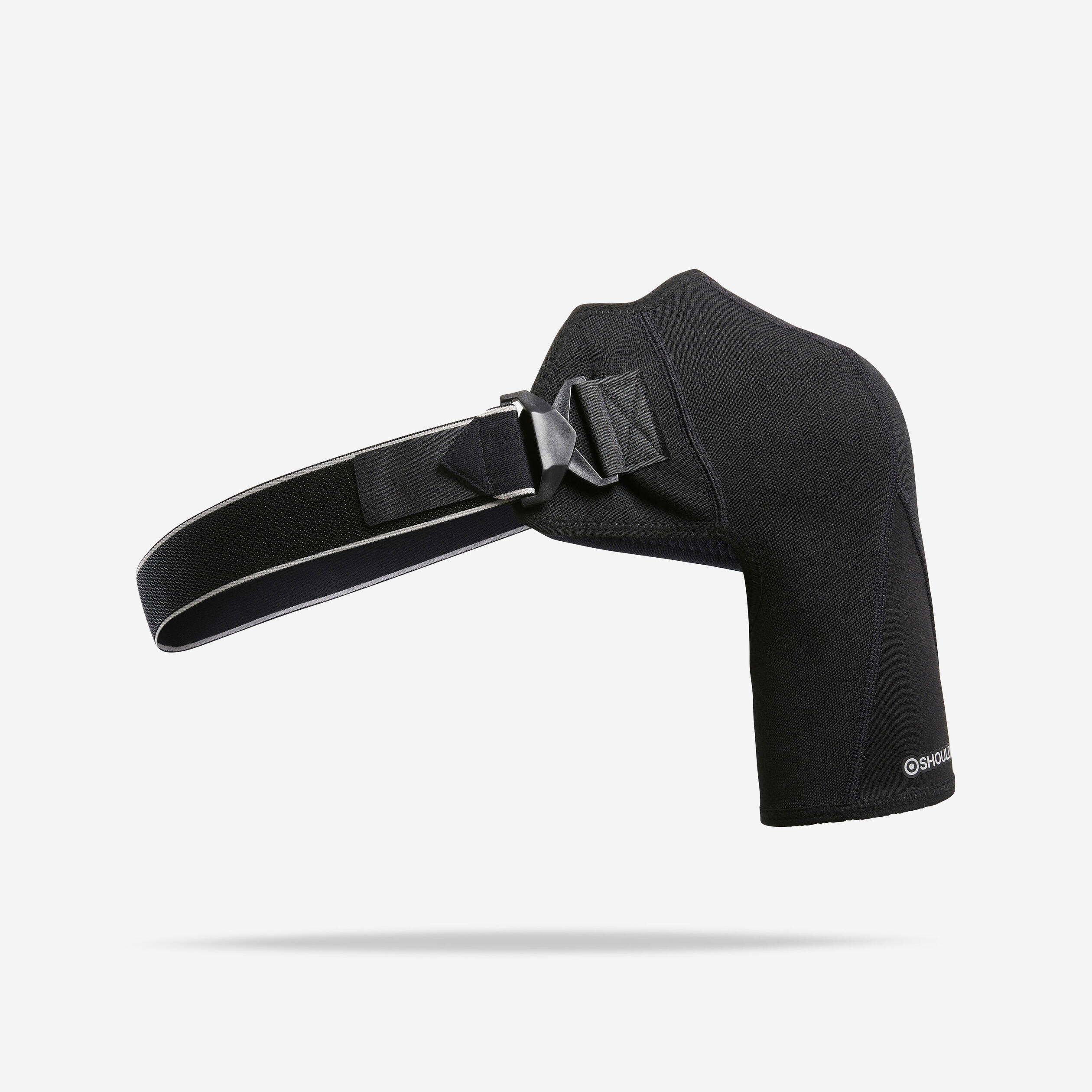 Right or Left Shoulder Pad with Tightening Strap - Smoked Black