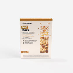 Barres de fruits secs cacahuètes et amandes x4