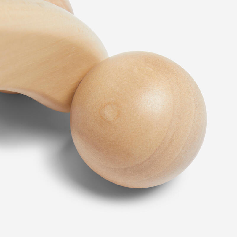 Poignée de massage en bois 4 boules