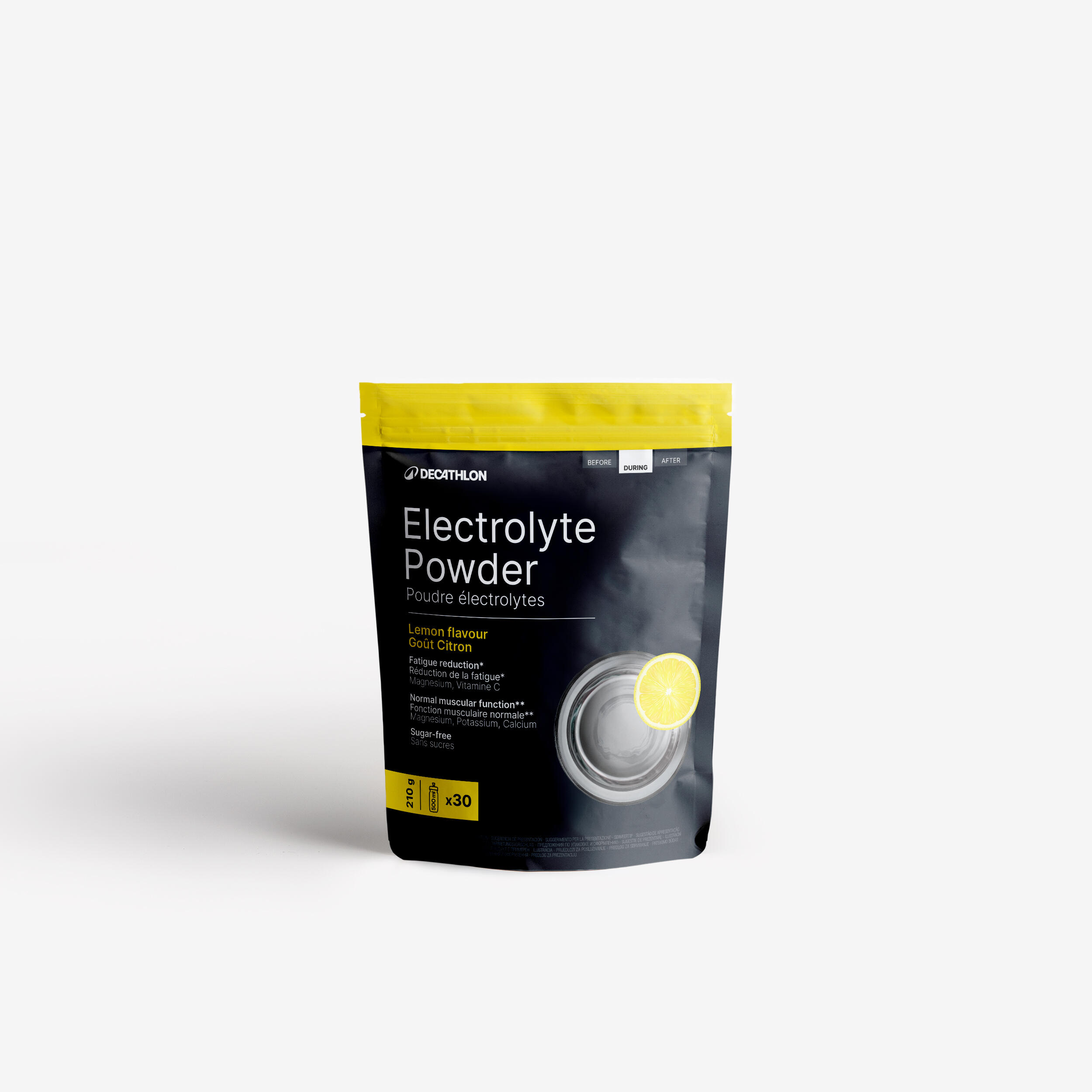 Napój elektrolitowy w proszku bez dodatku cukru, cytrynowy, 210 g