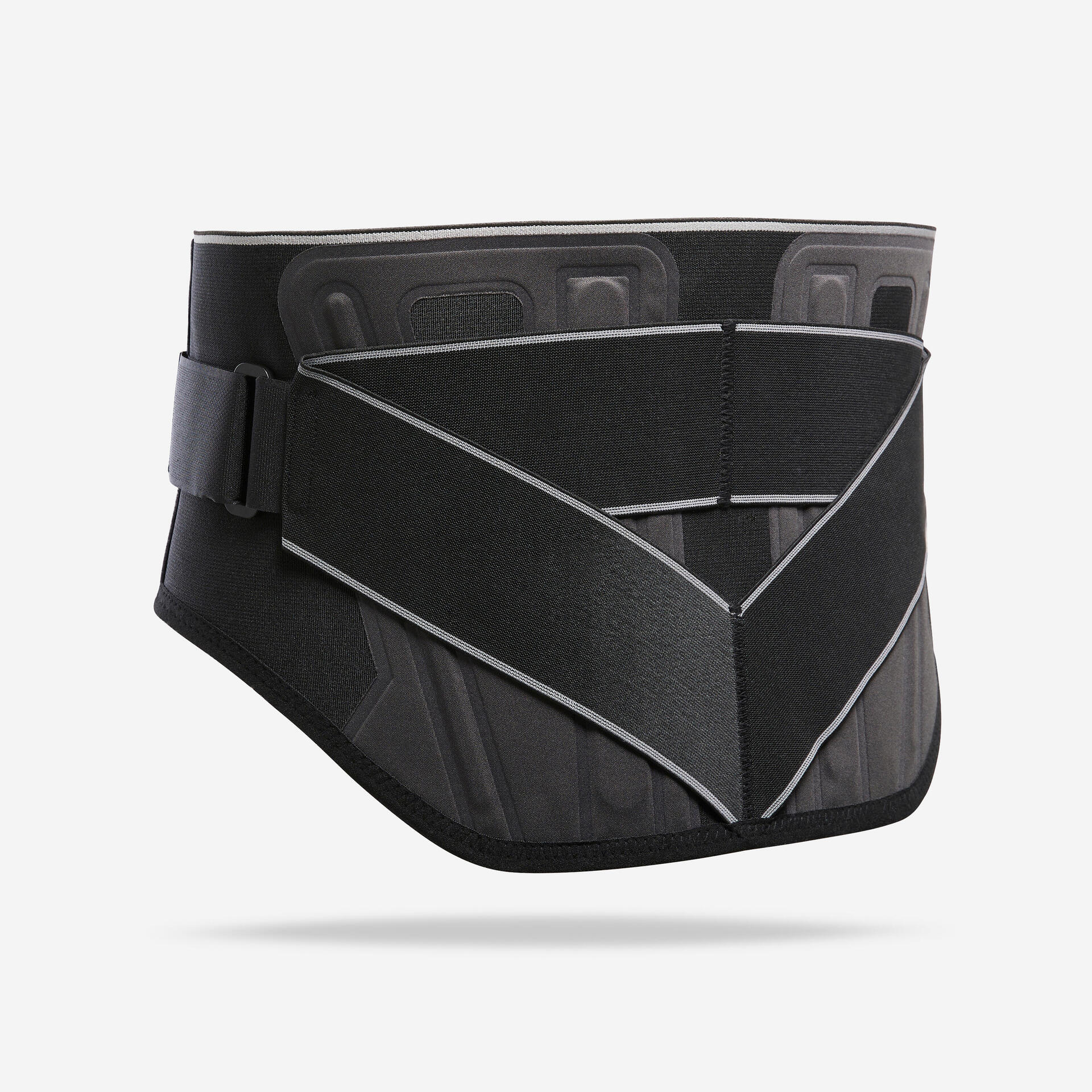 Level lumbar support belt with adjustable straps