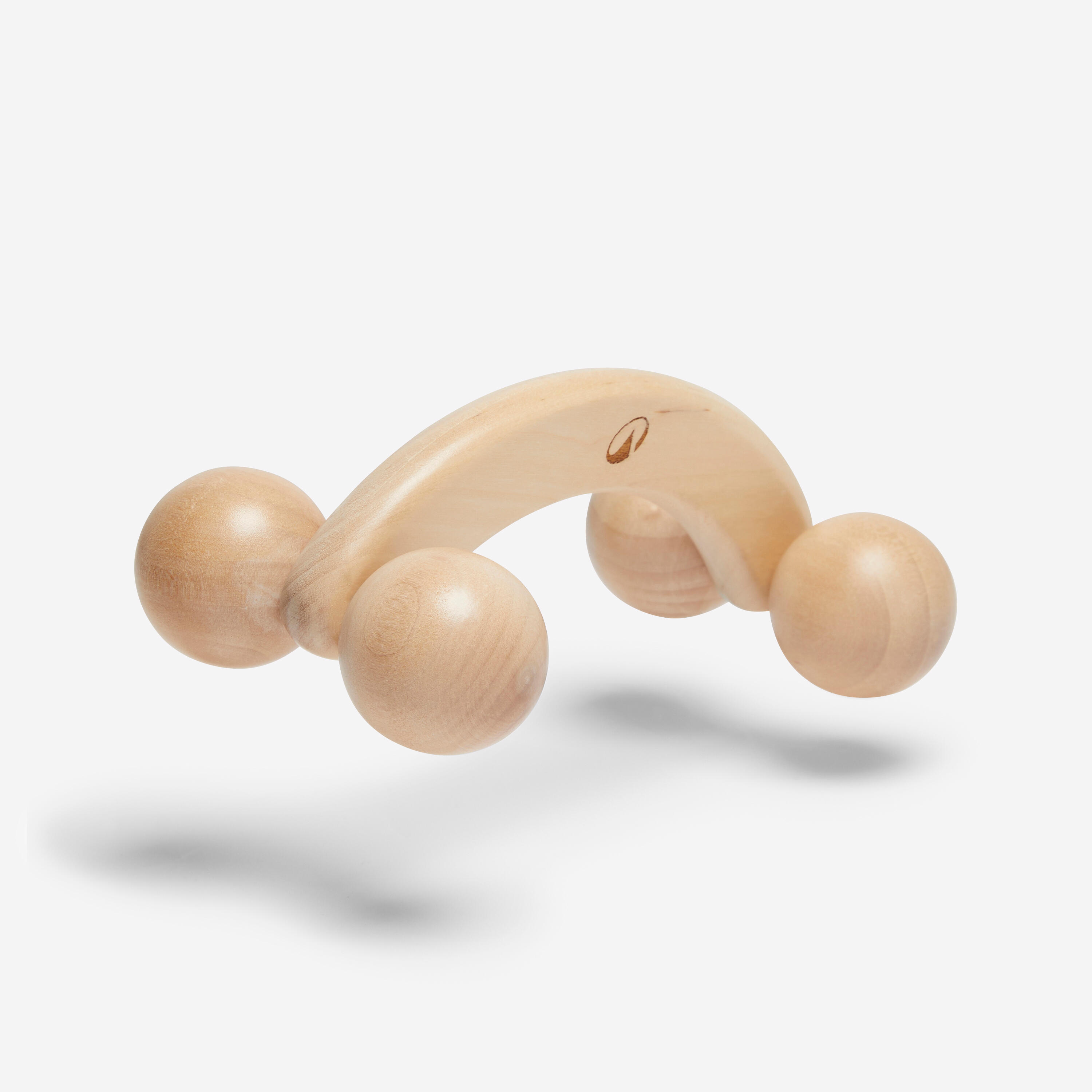 Wooden massage handle 4 balls