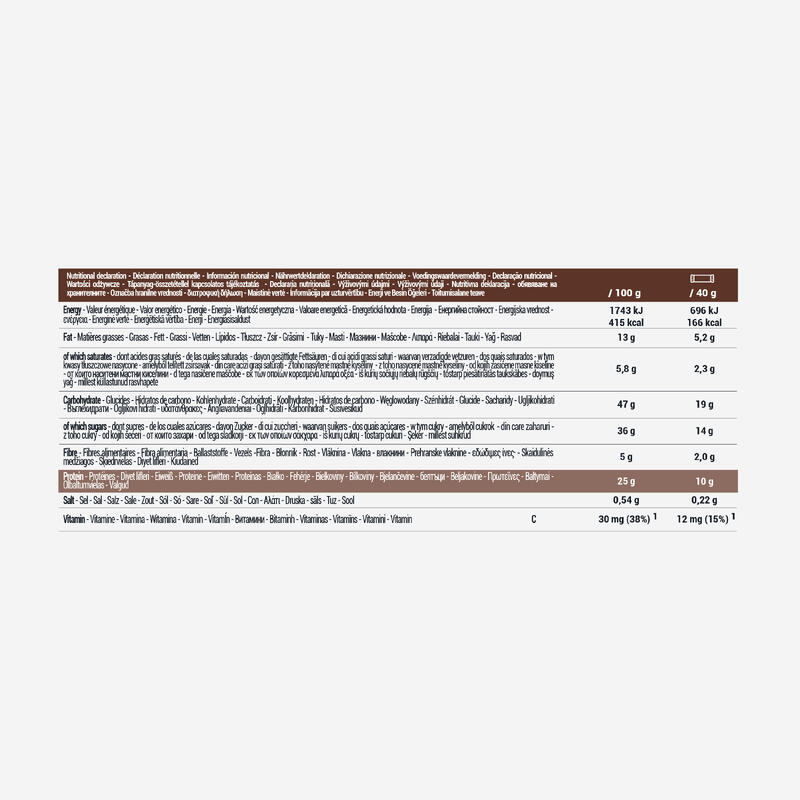 BARRA BIO PROTEÍNA SABOR CHOCOLATE x12