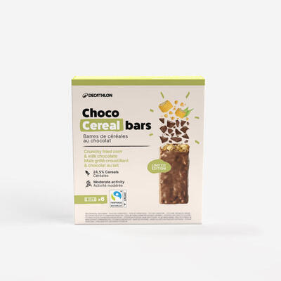 Granenreep met geroosterde maïs en een laagje melkchocolade 6 stuks
