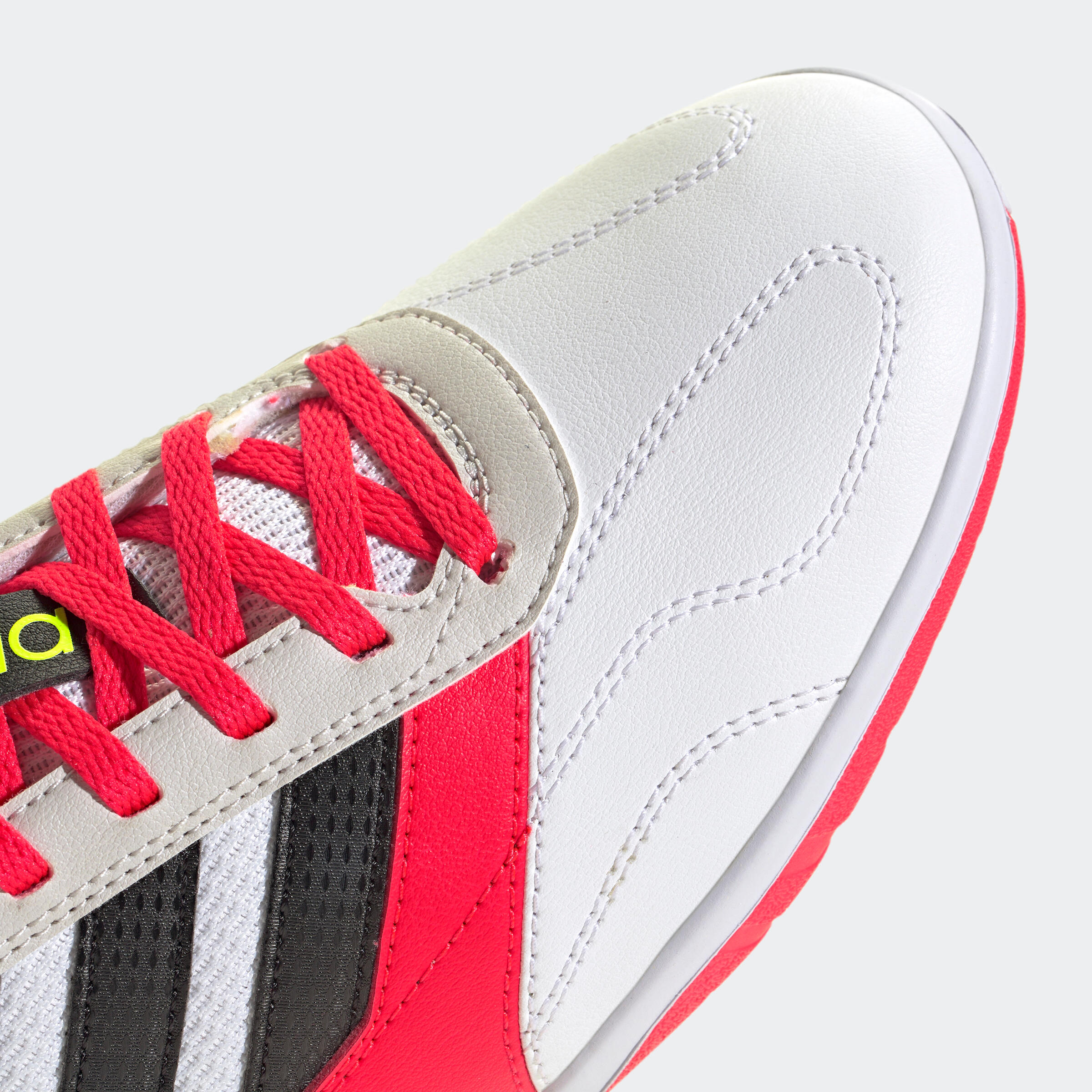 adidas Super Sala zaalvoetbalschoenen wit/rood 3/8