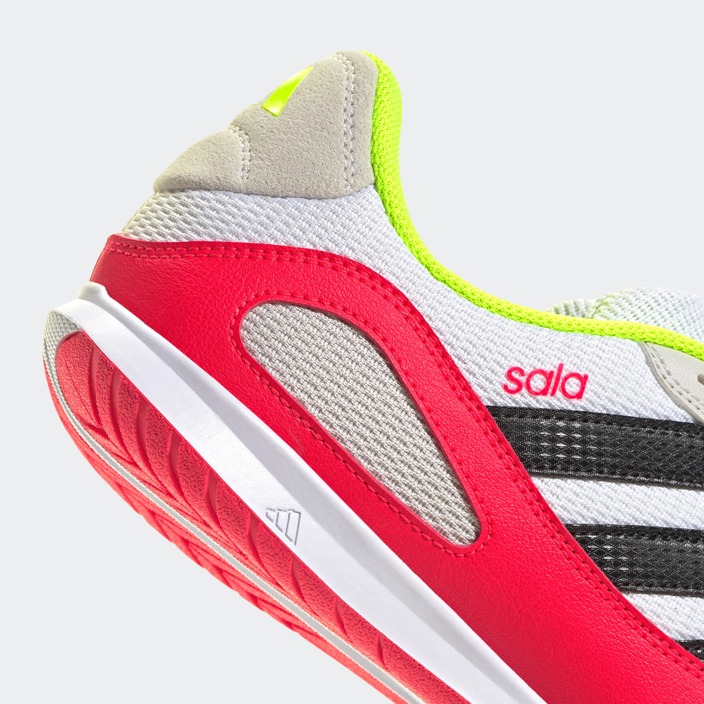 adidas Super Sala zaalvoetbalschoenen wit/rood 4/8