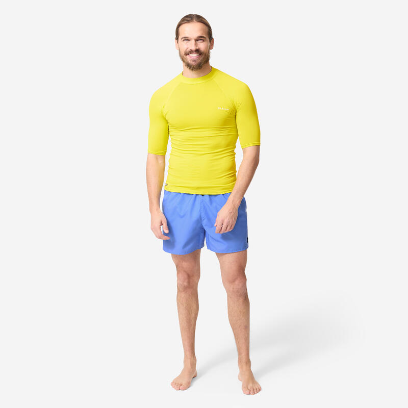 Tee shirt anti uv manches courtes Homme - 100 jaune fluo
