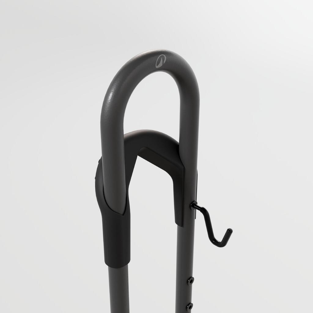 Support 1 vélo au sol, 2 en 1, noir