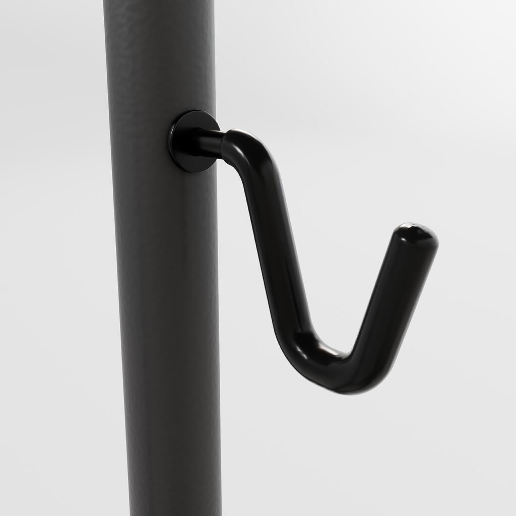 Support 1 vélo au sol, 2 en 1, noir