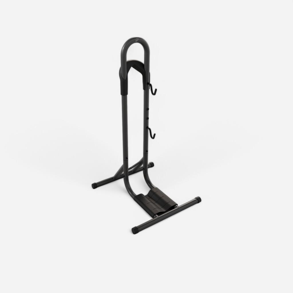 Support 1 vélo au sol, 2 en 1, noir
