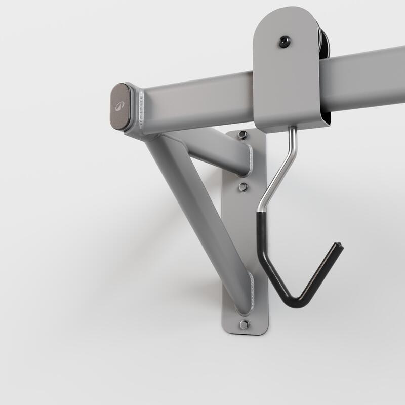 Point Support Vélo – Crochets Caoutchoutés, Réglable En Hauteur, Pour Tous Cadres, Noir