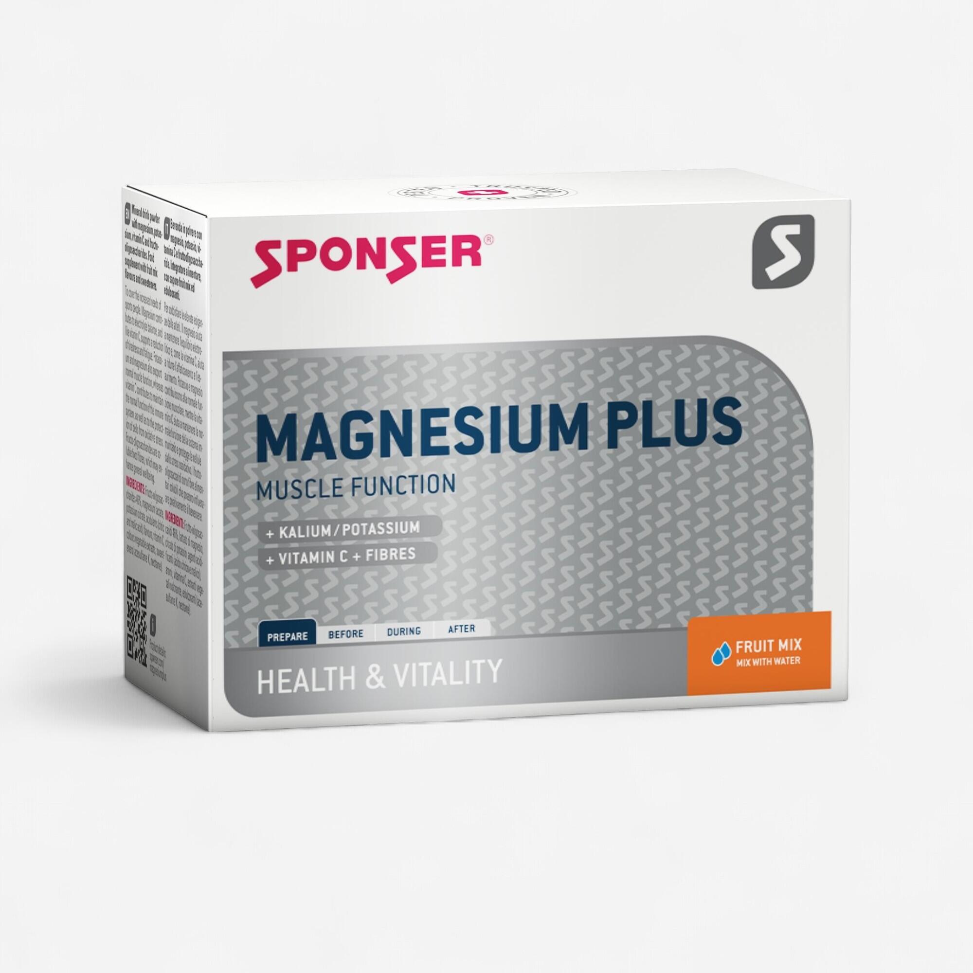 SPONSER Integratore Sponser MAGNESIUM PLUS BOX fruitmix 20x6,5g